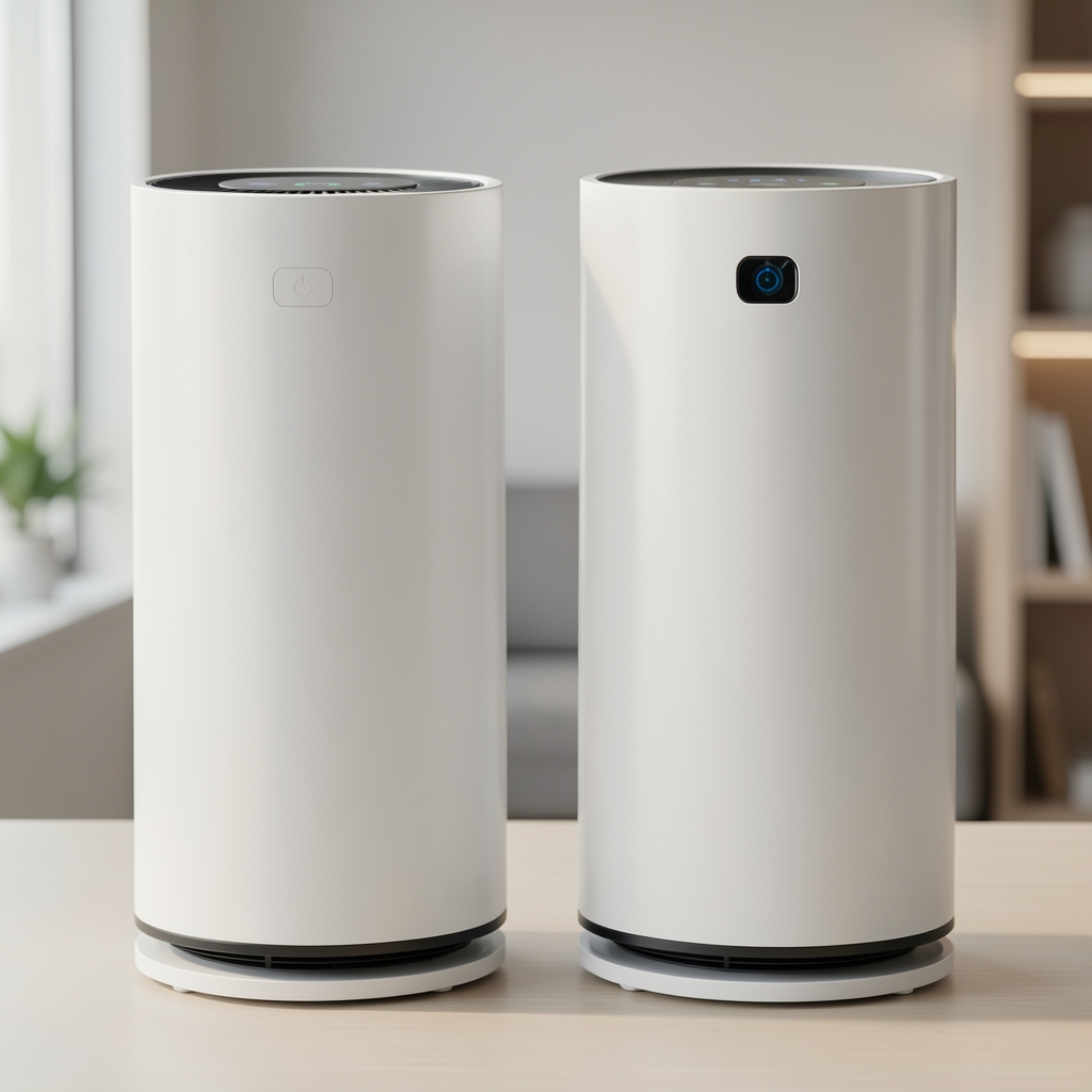 Xiaomi Smart Air Purifier 4 Pro beyaz silindirik hava temizleyici cihaz