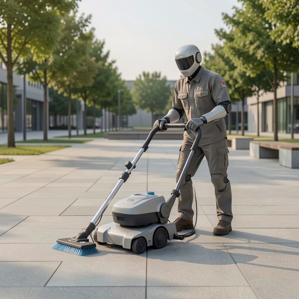 Parkeli zeminde çalışan modern robot süpürge navigasyon sensörleri