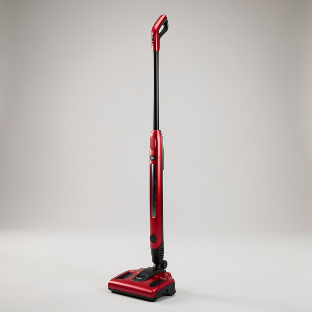 Bosch Unlimited 7 telsiz dikey süpürge kırmızı siyah tasarım