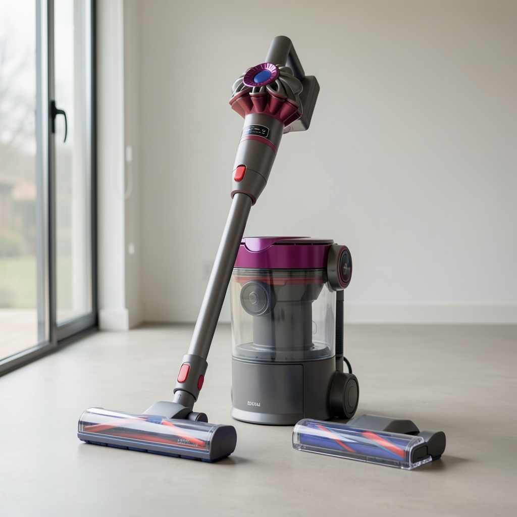 Dijital motorlu Dyson V15 Detect telsiz süpürge ve eklentileri