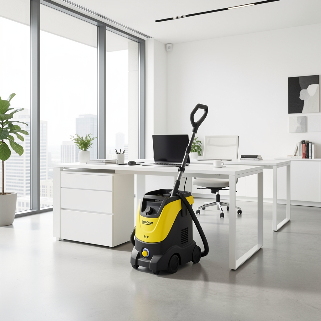 Karcher SC 5 Premium buharlı zemin temizleyici sarı siyah renk tasarım